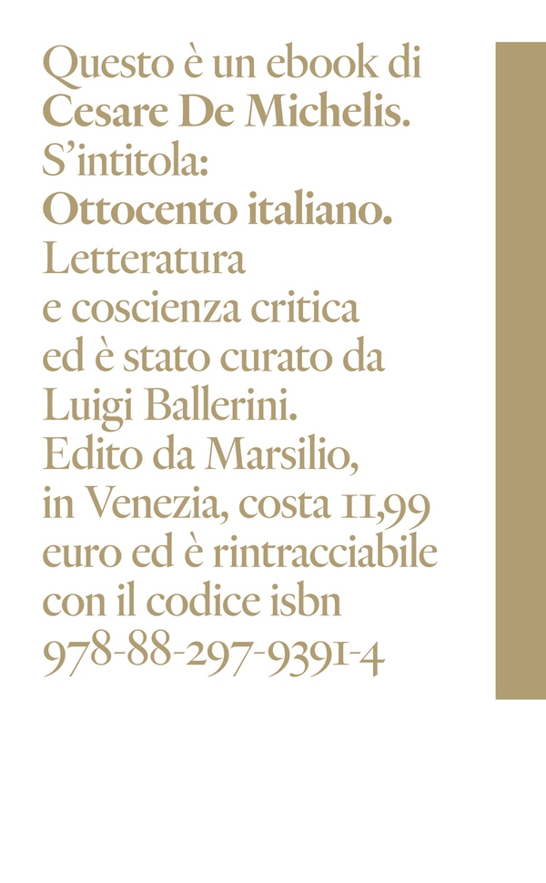 Ottocento italiano - Librerie.coop Ottocento italiano - Librerie.coop