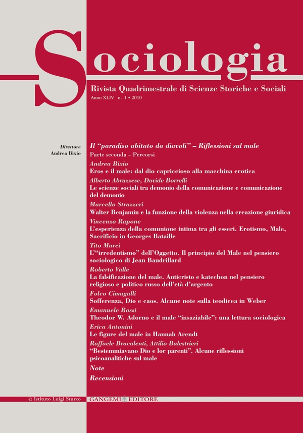Sociologia n. 1/2010 - Librerie.coop Sociologia n. 1/2010 - Librerie.coop
