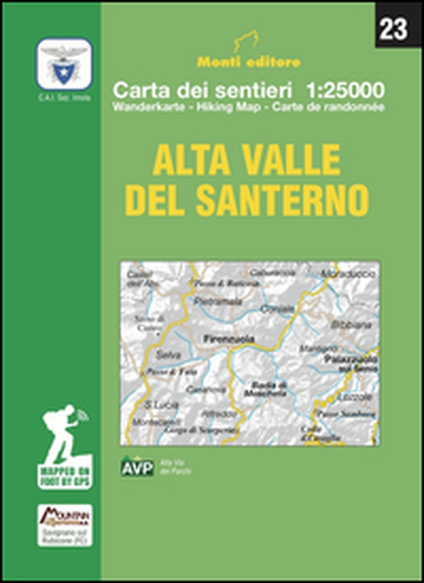 Alta Valle del Santerno. Carta dei sentieri di Firenzuola 1:25.000 - Librerie.coop Alta Valle del Santerno. Carta dei sentieri di Firenzuola 1:25.000 - Librerie.coop