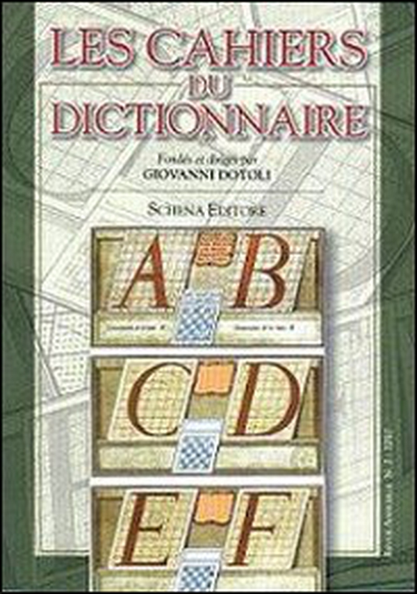 Les cahiers du dictionnaire - Librerie.coop Les cahiers du dictionnaire - Librerie.coop