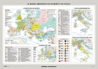 L'Alto Medioevo in Europa/Il Basso Medioevo in Europa e in Italia. Carta murale storica doppia - Librerie.coop