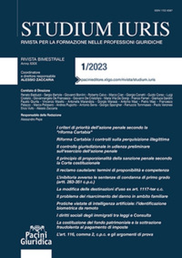 Studium iuris. Rivista per la formazione nelle professioni giuridiche - Vol. 1 - Librerie.coop Studium iuris. Rivista per la formazione nelle professioni giuridiche - Vol. 1 - Librerie.coop