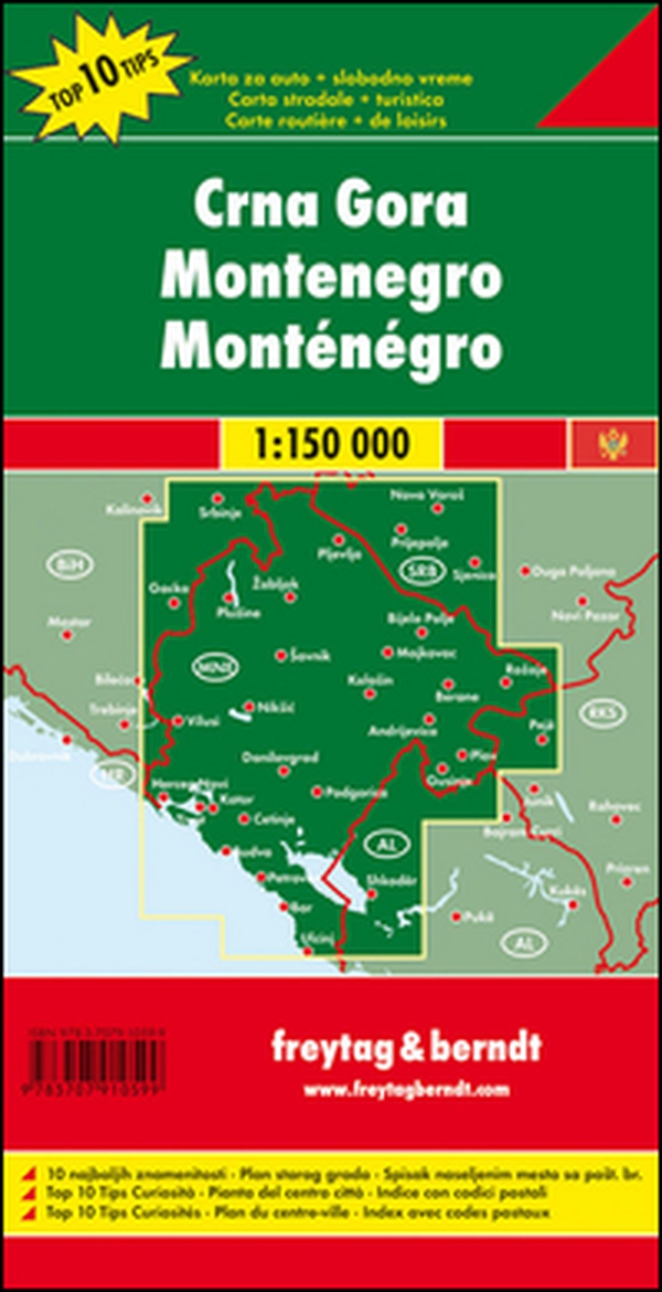 Montenegro 1:150.000 - Librerie.coop Montenegro 1:150.000 - Librerie.coop