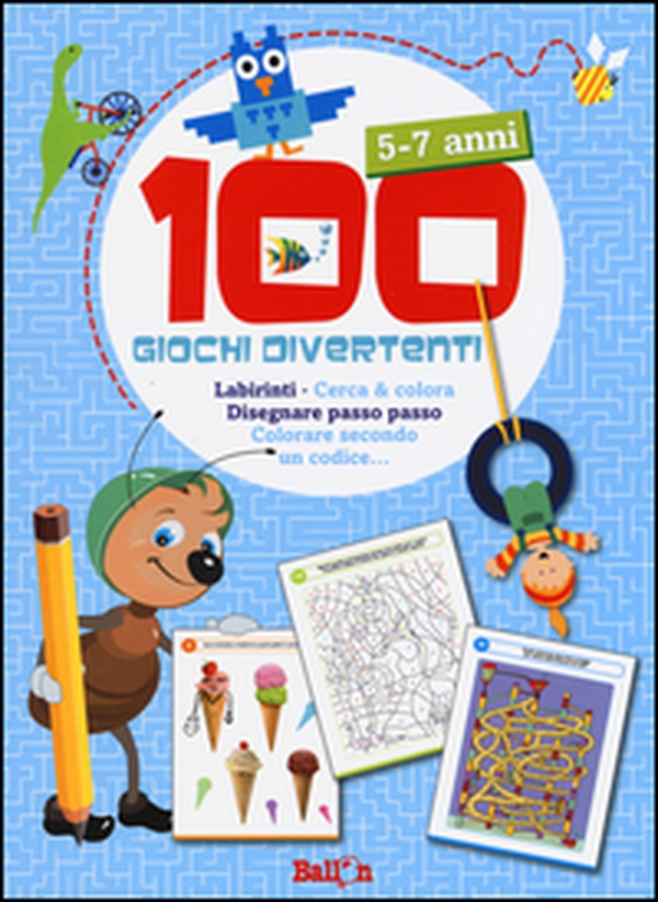 100 giochi divertenti. 5-7 anni. Labirinti, Cerca & colora, Disegnare passo passo, Colorare secondo un codice... - Librerie.coop 100 giochi divertenti. 5-7 anni. Labirinti, Cerca & colora, Disegnare passo passo, Colorare secondo un codice... - Librerie.coop