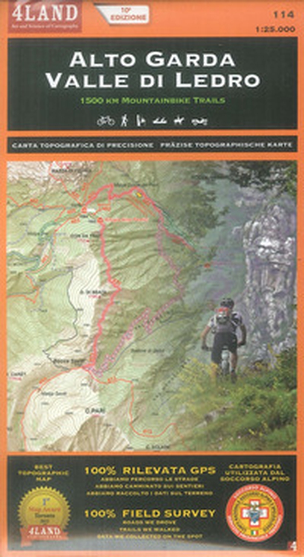 Alto Garda. Valle di Ledro. 1500 km mountainbike trails 1:25.000. Ediz. italiana, inglese e tedesca - Librerie.coop Alto Garda. Valle di Ledro. 1500 km mountainbike trails 1:25.000. Ediz. italiana, inglese e tedesca - Librerie.coop