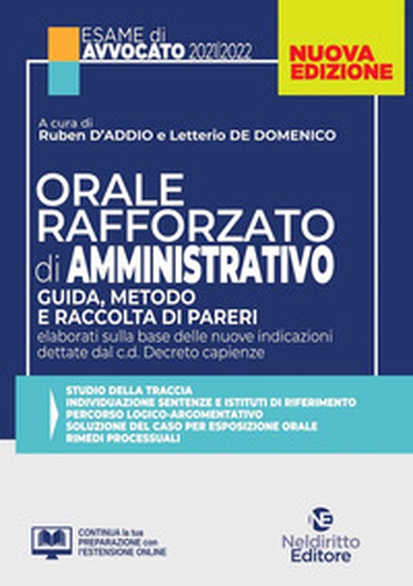 Orale rafforzato di diritto amministrativo - Librerie.coop Orale rafforzato di diritto amministrativo - Librerie.coop