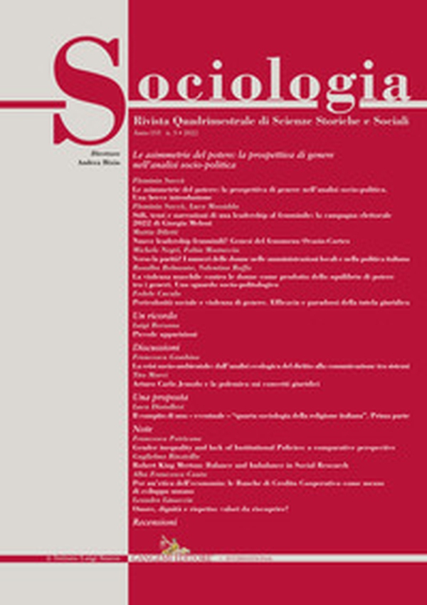 Sociologia. Rivista quadrimestrale di scienze storiche e sociali - Vol. 3 - Librerie.coop Sociologia. Rivista quadrimestrale di scienze storiche e sociali - Vol. 3 - Librerie.coop