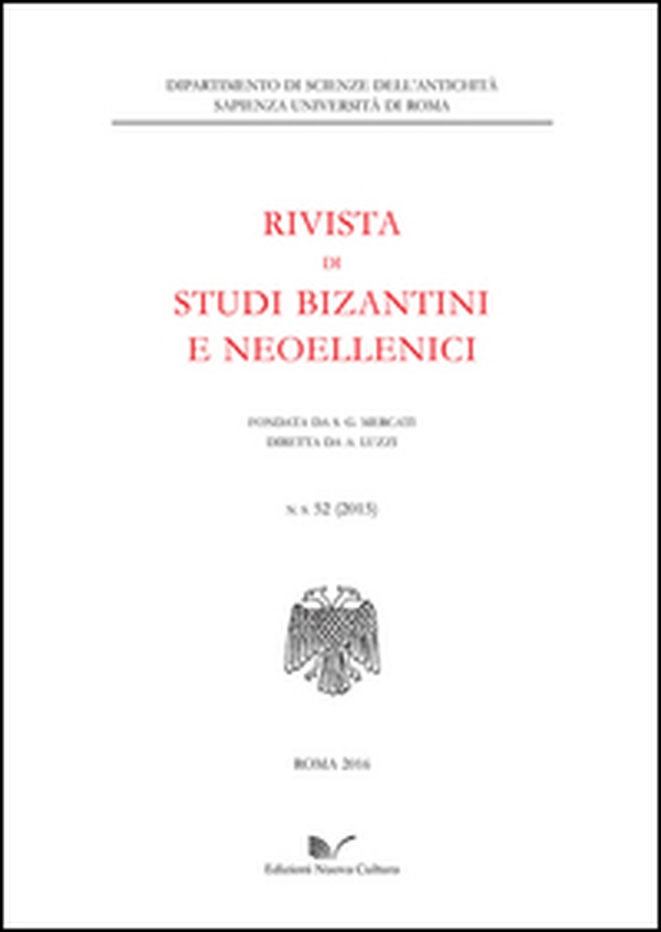 Rivista di studi bizantini e neoellenici - Librerie.coop Rivista di studi bizantini e neoellenici - Librerie.coop