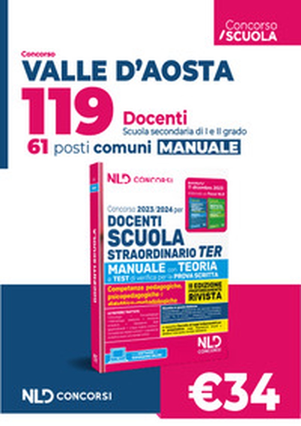 Concorso 119 docenti Valle d'Aosta. 61 posti Comuni. Manuale per tutte le prove - Librerie.coop Concorso 119 docenti Valle d'Aosta. 61 posti Comuni. Manuale per tutte le prove - Librerie.coop