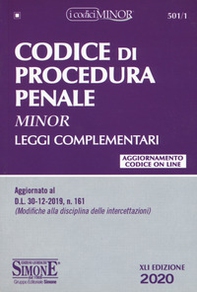Codice di Procedura Penale Minor. Leggi complementari - Librerie.coop