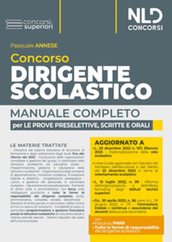 Concorso dirigente scolastico. Manuale completo per le prove preselettive, scritte e orali - Librerie.coop Concorso dirigente scolastico. Manuale completo per le prove preselettive, scritte e orali - Librerie.coop