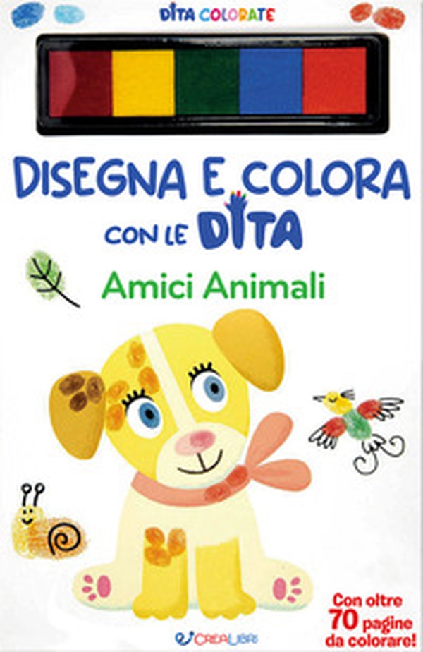 Amici animali. Disegna e colora con le dita - Librerie.coop Amici animali. Disegna e colora con le dita - Librerie.coop