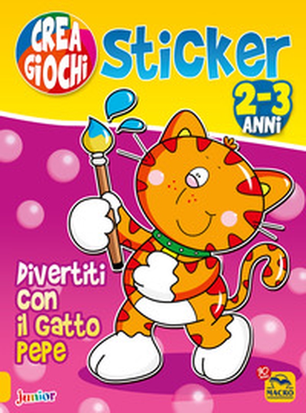 Divertiti con il gatto Pepe. Ricrea giochi. Con adesivi - Librerie.coop Divertiti con il gatto Pepe. Ricrea giochi. Con adesivi - Librerie.coop