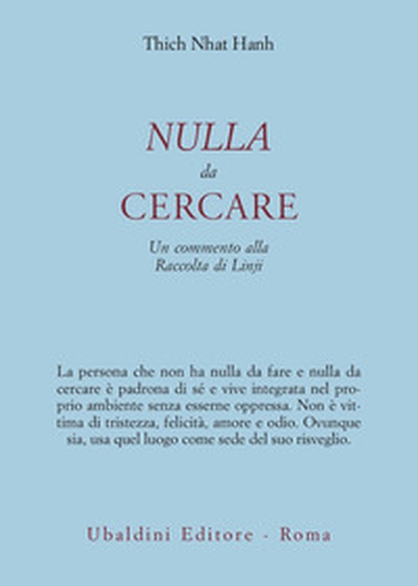 Nulla da cercare. Un commento alla raccolta di Linjii - Librerie.coop Nulla da cercare. Un commento alla raccolta di Linjii - Librerie.coop
