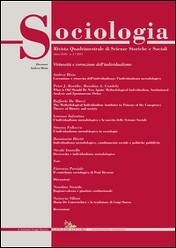 Sociologia. Rivista quadrimestrale di scienze storiche e sociali - Vol. 2 - Librerie.coop Sociologia. Rivista quadrimestrale di scienze storiche e sociali - Vol. 2 - Librerie.coop