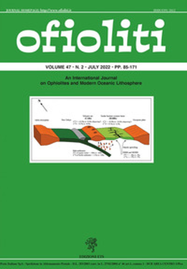 Ofioliti. An international journal on ophiolites and modern oceanic lithosphere - Vol. 47\2 - Librerie.coop Ofioliti. An international journal on ophiolites and modern oceanic lithosphere - Vol. 47\2 - Librerie.coop