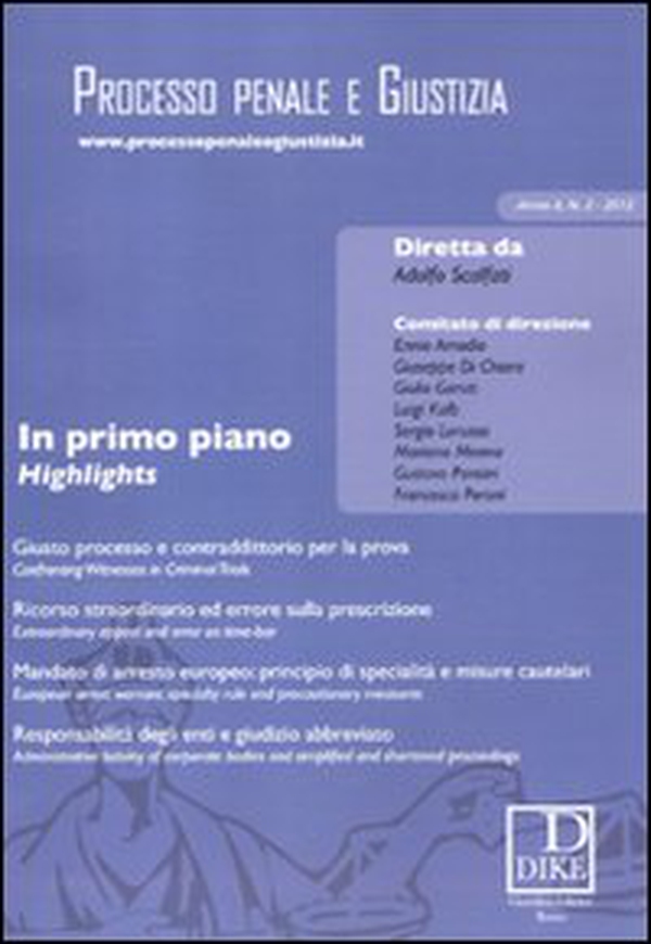 Processo penale e giustizia - Vol. 2 - Librerie.coop Processo penale e giustizia - Vol. 2 - Librerie.coop