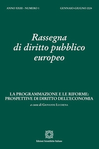 Rassegna di diritto pubblico europeo - Vol. 1 - Librerie.coop