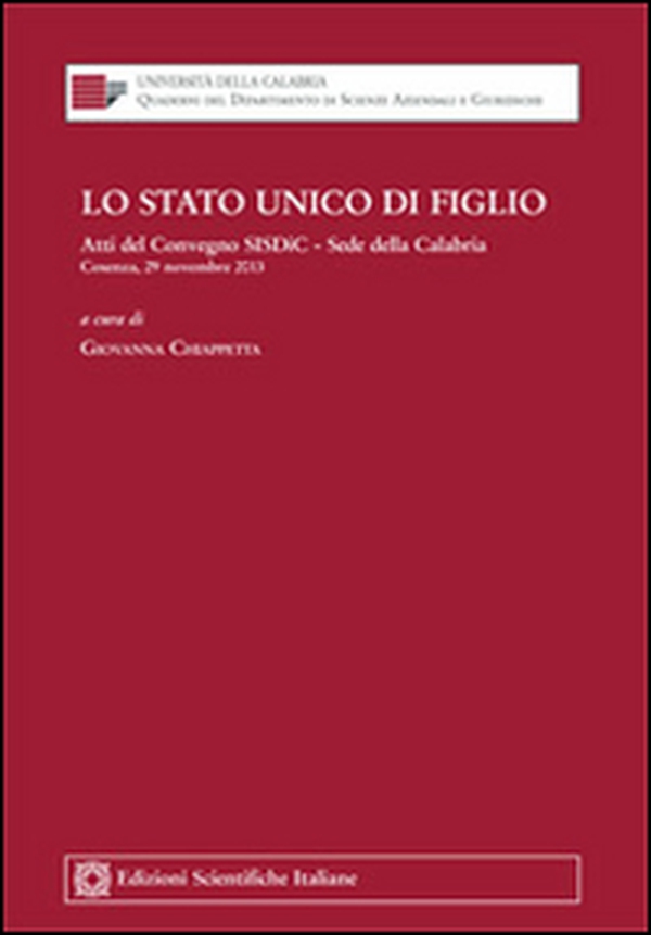 Lo stato unico di figlio - Librerie.coop Lo stato unico di figlio - Librerie.coop