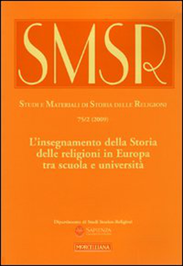 SMSR. Studi e materiali di storia delle religioni - Librerie.coop SMSR. Studi e materiali di storia delle religioni - Librerie.coop