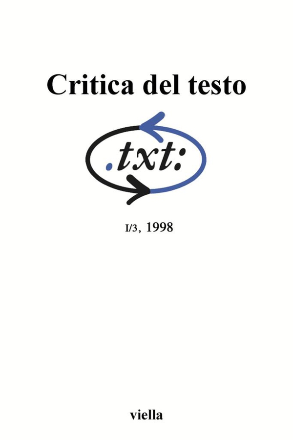 Critica del testo (1998) Vol. 1/3 - Librerie.coop Critica del testo (1998) Vol. 1/3 - Librerie.coop
