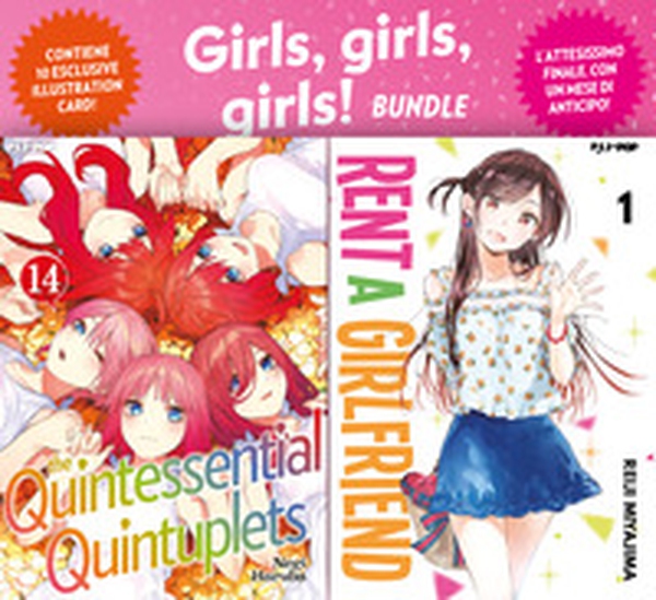 Girls girls girls! bundle: Rent a girlfriend vol. 1-The quintessential quintuplets vol. 14 - Librerie.coop Girls girls girls! bundle: Rent a girlfriend vol. 1-The quintessential quintuplets vol. 14 - Librerie.coop