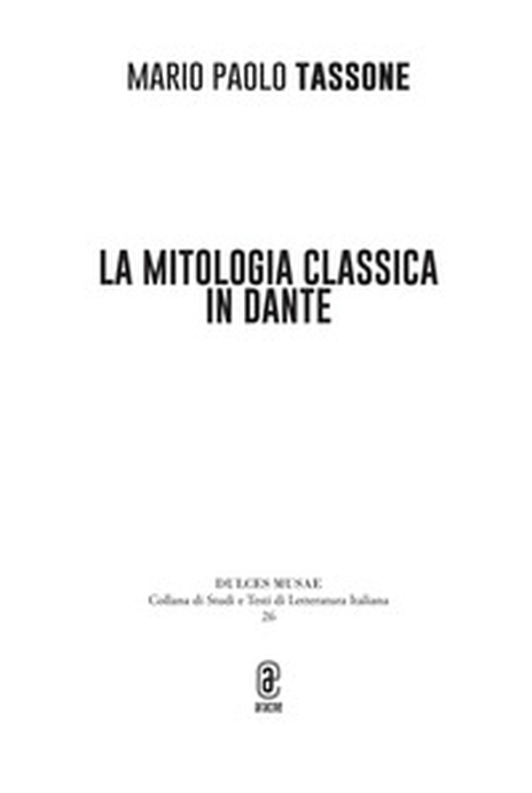 La mitologia classica in Dante - Librerie.coop La mitologia classica in Dante - Librerie.coop