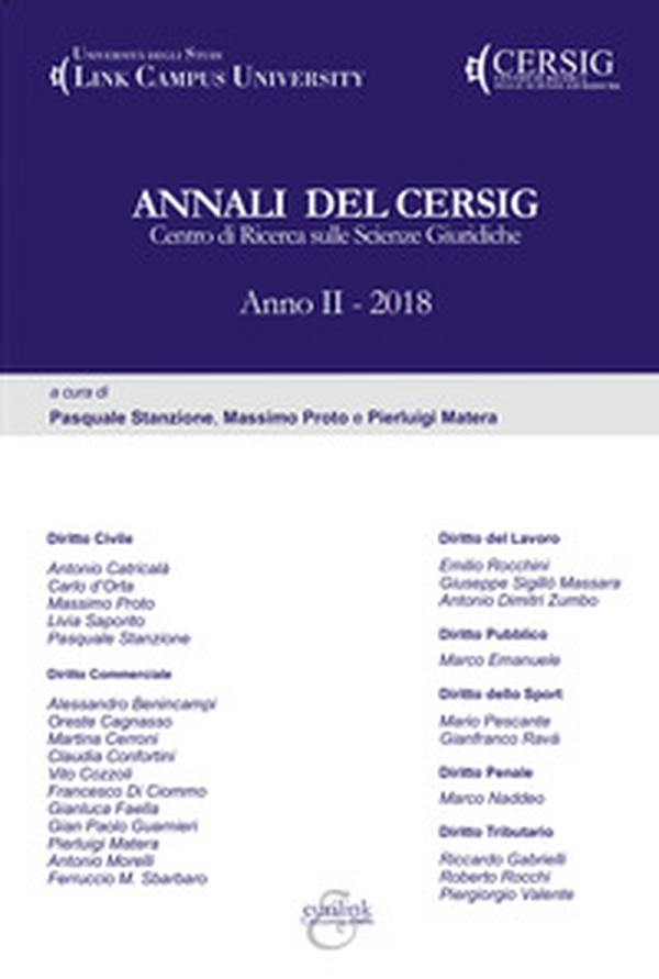 Annali del Cersig. Anno II - Librerie.coop Annali del Cersig. Anno II - Librerie.coop