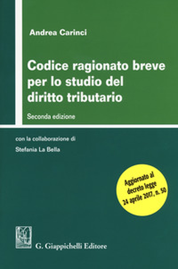 Codice ragionato breve per lo studio del diritto tributario - Librerie.coop Codice ragionato breve per lo studio del diritto tributario - Librerie.coop
