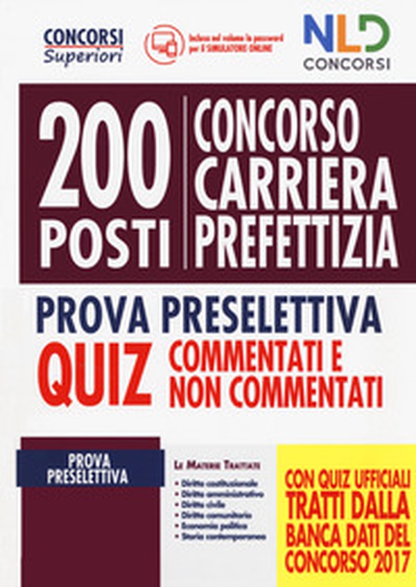 Quiz concorso 200 posti carriera prefettizia - Librerie.coop Quiz concorso 200 posti carriera prefettizia - Librerie.coop