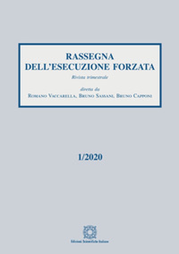 Rassegna dell'esecuzione forzata - Vol. 1 - Librerie.coop Rassegna dell'esecuzione forzata - Vol. 1 - Librerie.coop