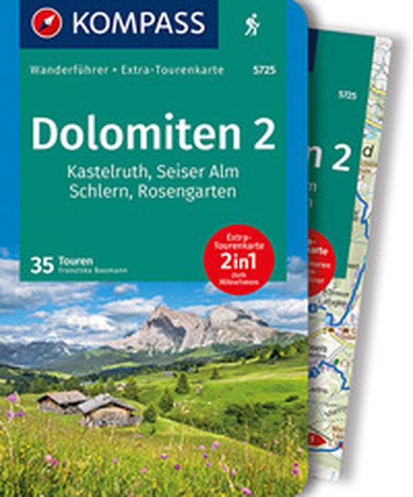 Guida escursionistica n. 5725. Dolomiten 2. Kastelruth, Seiser Alm, Schlern, Rosengarten. Con carta - Librerie.coop Guida escursionistica n. 5725. Dolomiten 2. Kastelruth, Seiser Alm, Schlern, Rosengarten. Con carta - Librerie.coop