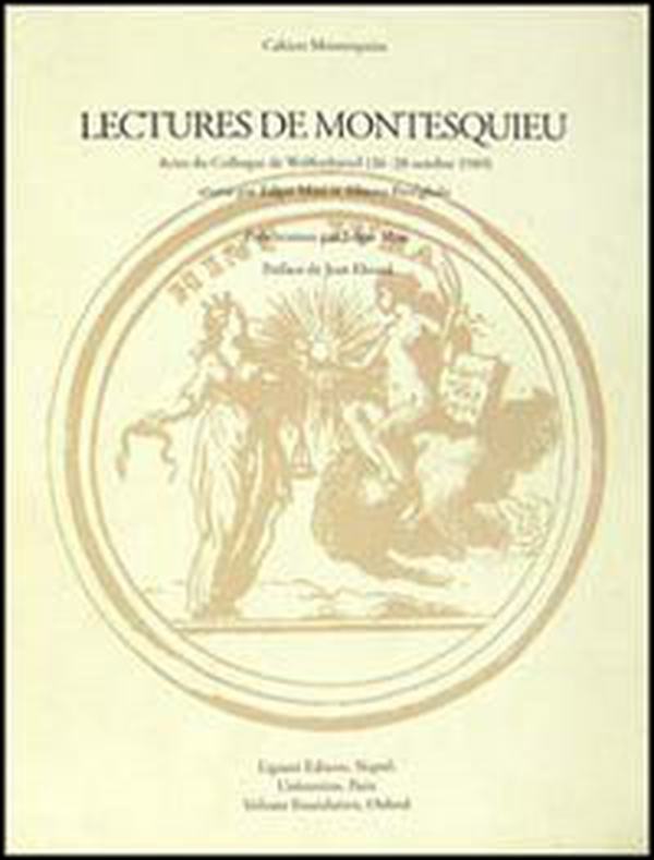 Lectures de Montesquieu. Actes du Colloque (Wolfenbüttel, 26-28 octobre 1989) - Librerie.coop Lectures de Montesquieu. Actes du Colloque (Wolfenbüttel, 26-28 octobre 1989) - Librerie.coop