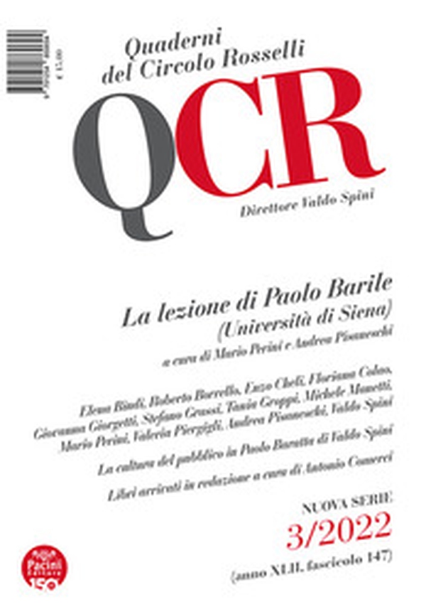 QCR. Quaderni del Circolo Rosselli - Librerie.coop QCR. Quaderni del Circolo Rosselli - Librerie.coop