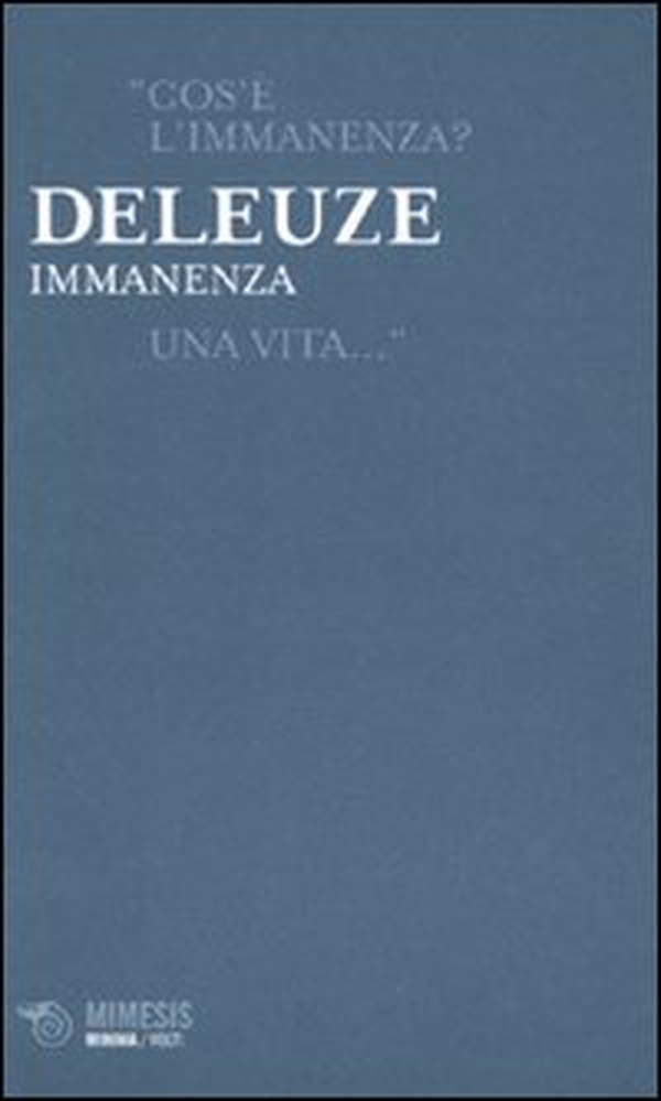 Immanenza - Librerie.coop Immanenza - Librerie.coop