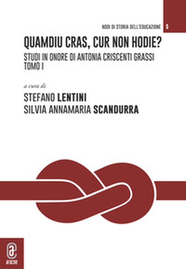 Quamdiu cras, cur non hodie? Studi in onore di Antonia Criscenti Grassi - Librerie.coop Quamdiu cras, cur non hodie? Studi in onore di Antonia Criscenti Grassi - Librerie.coop