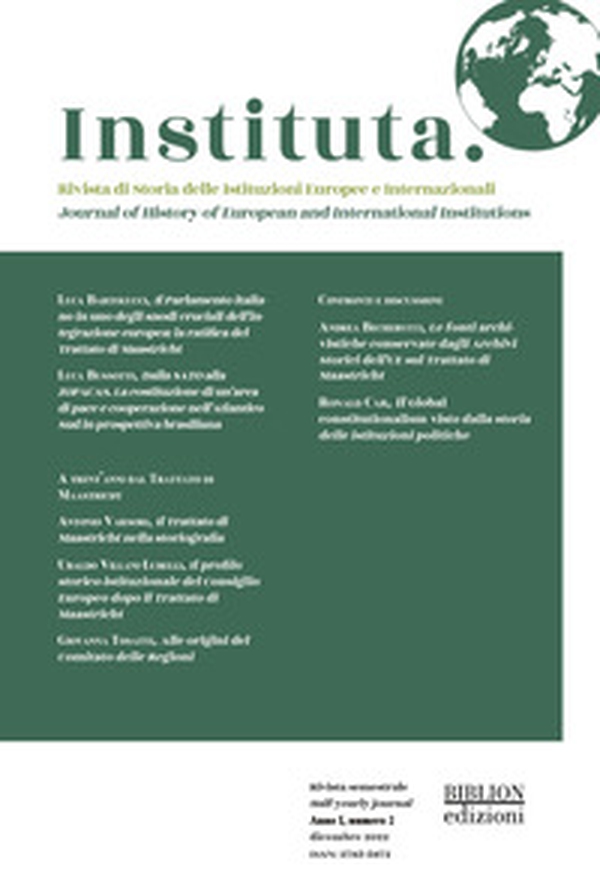 Instituta. Rivista di Storia delle istituzioni europee e internazionali - Vol. 2 - Librerie.coop Instituta. Rivista di Storia delle istituzioni europee e internazionali - Vol. 2 - Librerie.coop