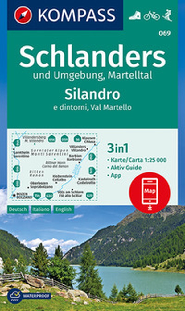 Carta escursionistica n. 069. Silandro e dintorni, Val Martello 1:25.000 - Librerie.coop Carta escursionistica n. 069. Silandro e dintorni, Val Martello 1:25.000 - Librerie.coop