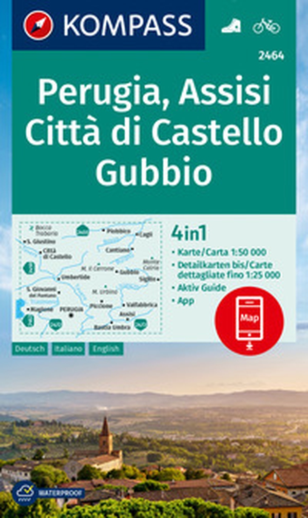 Carta n. 2464. Perugia, Assisi, Città di Castello, Gubbio. Ediz. italiana, inglese e tedesca - Librerie.coop Carta n. 2464. Perugia, Assisi, Città di Castello, Gubbio. Ediz. italiana, inglese e tedesca - Librerie.coop