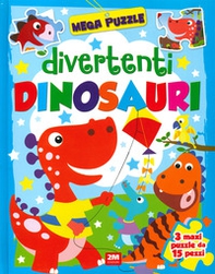 Divertenti dinosauri. Mega puzzle - Librerie.coop