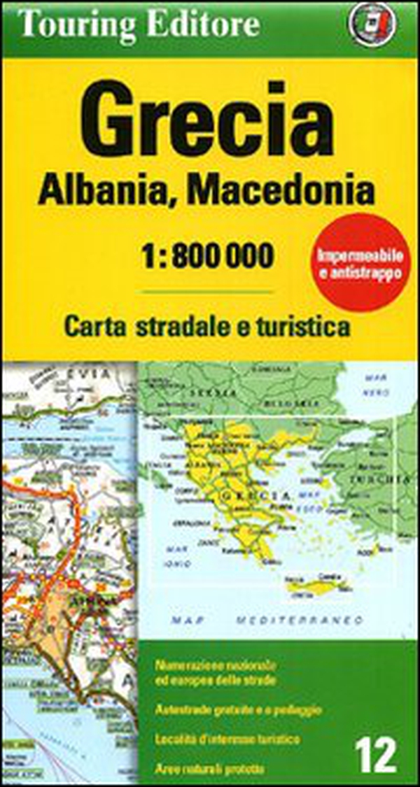 Grecia, Albania, Macedonia 1:800.000. Carta stradale e turistica - Librerie.coop Grecia, Albania, Macedonia 1:800.000. Carta stradale e turistica - Librerie.coop