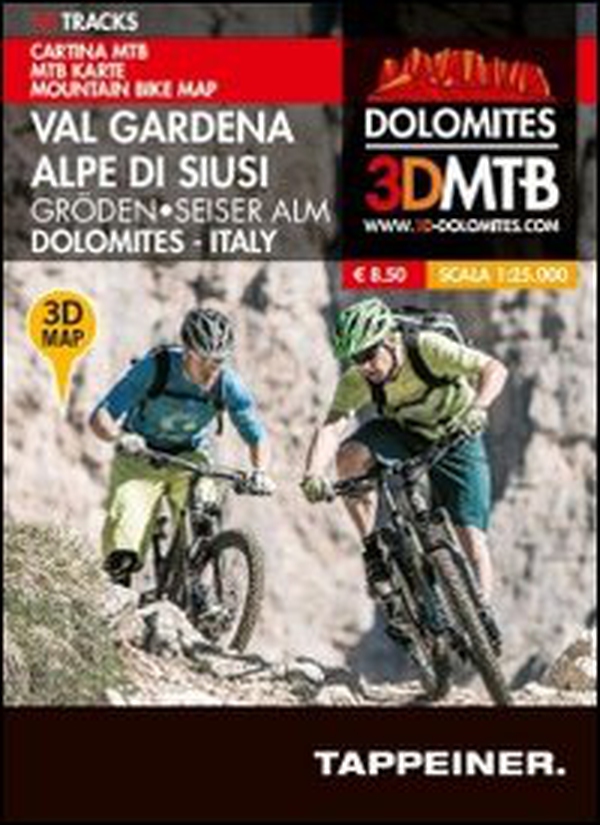 Cartina MTB Val Gardena-Alpe di Siusi. Cartina topografica 1:25000. Con panoramiche 3D. Ediz. italiana e tedesca - Librerie.coop Cartina MTB Val Gardena-Alpe di Siusi. Cartina topografica 1:25000. Con panoramiche 3D. Ediz. italiana e tedesca - Librerie.coop