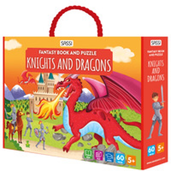 Knights and dragons. Fantasy book and puzzle - Librerie.coop Knights and dragons. Fantasy book and puzzle - Librerie.coop