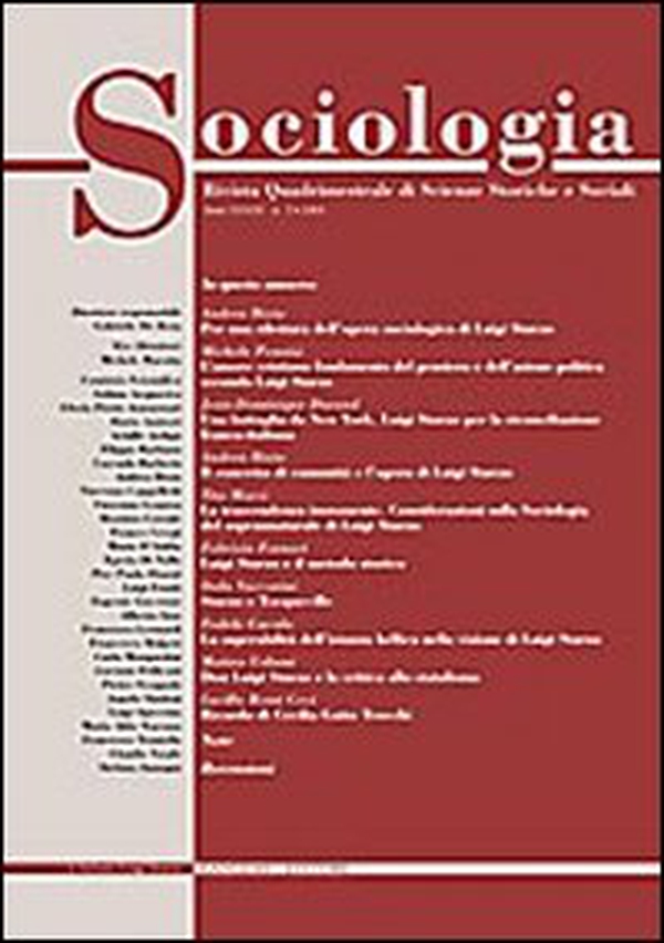 Sociologia. Rivista quadrimestrale di scienze storiche e sociali - Vol. 3 - Librerie.coop Sociologia. Rivista quadrimestrale di scienze storiche e sociali - Vol. 3 - Librerie.coop
