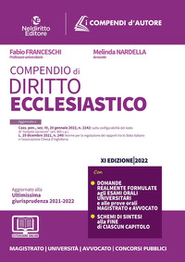 Compendio di diritto ecclesiastico - Librerie.coop Compendio di diritto ecclesiastico - Librerie.coop