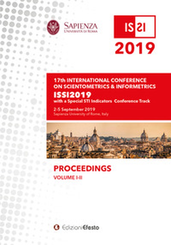 Proceedings of the 17th conference of the international society for scientometrics and informetrics - Librerie.coop Proceedings of the 17th conference of the international society for scientometrics and informetrics - Librerie.coop