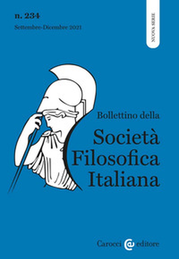 Bollettino della società filosofica italiana. Nuova serie - Librerie.coop Bollettino della società filosofica italiana. Nuova serie - Librerie.coop