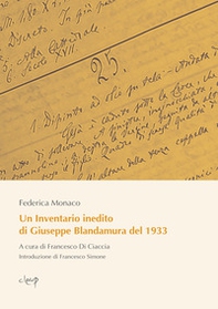Un Inventario inedito di Giuseppe Blandamura del 1933 - Librerie.coop