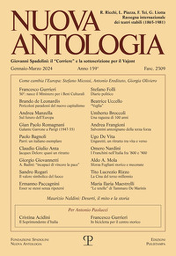 Nuova antologia - Vol. 159 - Librerie.coop Nuova antologia - Vol. 159 - Librerie.coop