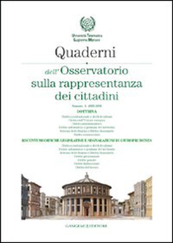 Quaderni dell'osservatorio sulla rappresentanza dei cittadini 2005-2006 - Vol. 1 - Librerie.coop Quaderni dell'osservatorio sulla rappresentanza dei cittadini 2005-2006 - Vol. 1 - Librerie.coop